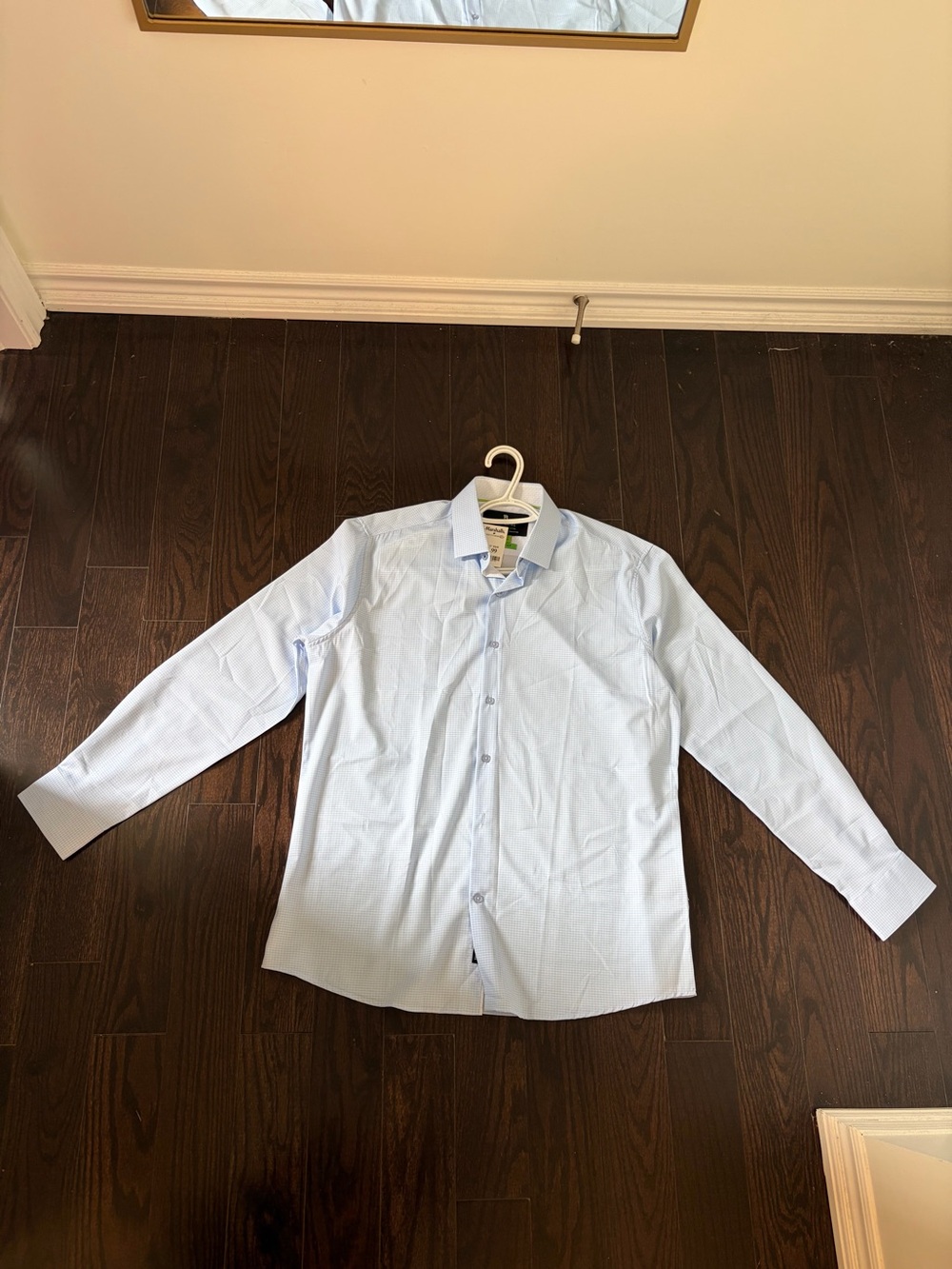 Tailored Light Blue Long-Sleeve Dress Shirt